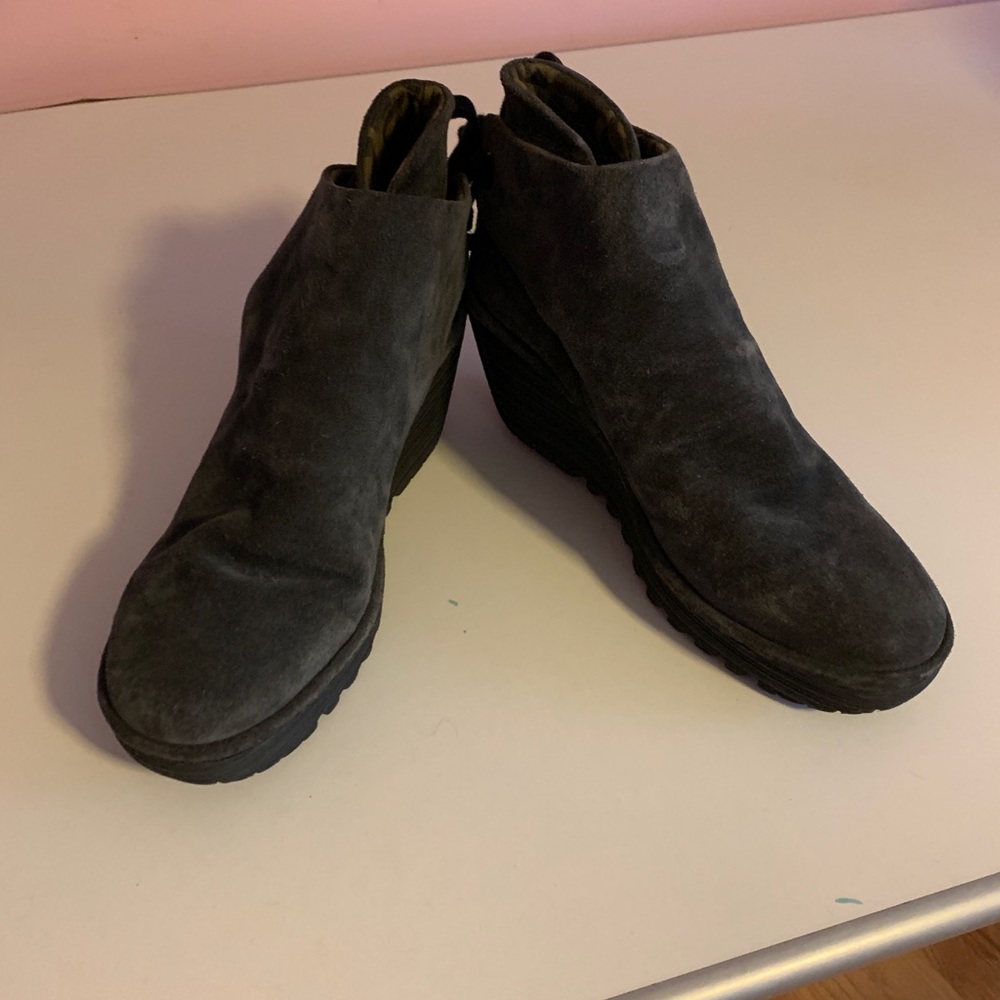 Fly London Ankle Boots. Back tie-up